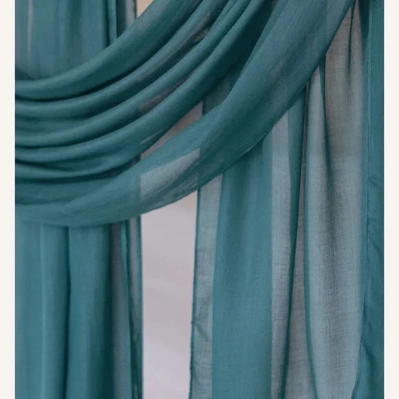 VELA Scarves - Meadow Teal - Standard Size - Picture 4 of 4
